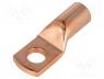 Terminal Connector - Tip  ring tube, M10, 50mm2, crimped, for cable, L  38.5mm, copper