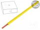 H05VK100GE - Wire, H05V-K, stranded, Cu, 1mm2, yellow, PVC, 300/500V, Class  5