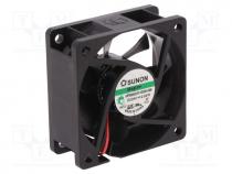 Fan DC - Fan  DC, axial, 24VDC, 60x60x25mm, 45.63m3/h, 27dBA, Vapo, 5200rpm