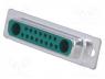 Connector D-sub - Special D-Sub, PIN  17(2+15), plug, female, for cable, soldering