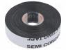 SCAPA-2525-19/5 - Tape  self-amalgamating, black, 19mm, L  5m, Thk  0.75mm, -40÷100°C
