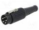 591-0400 - Plug, DIN, male, PIN  4, Layout  216, straight, for cable, soldering