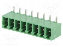 15EDGRC3.81-08P - Pluggable terminal block, 3.81mm, ways  8, angled 90, socket