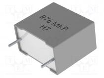 Capacitor  polypropylene, 1.5uF, 27.5mm, 5%, 32x22x37mm, 900V/s