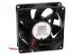 Fan  DC, axial, 24VDC, 80x80x25mm, 101.9m3/h, 47.5dBA, ball bearing