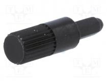   - Knob, shaft knob, black, 13mm, Works with  CA9M