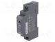 Din rail power supply - Power supply  switched-mode, 15W, 12VDC, 10.8÷13.8VDC, 1.25A, 78g