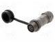  Connector - ST12, plug, female, PIN  4, IP67, 5÷8mm, 5A, soldering, for cable