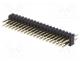 Pin header, pin strips, male, PIN  40, straight, 1.27mm, THT, 2x20