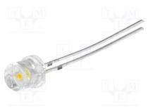 OSM5DK5MC1B - LED, 5mm, white warm, 100....140mcd, 120, 20mA, 2.9....3.6V