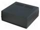 Z-17/B - Enclosure  with panel, vented, X  218mm, Y  237mm, Z  92mm, black