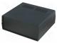 Enclosure  with panel, vented, X  218mm, Y  237mm, Z  92mm, black