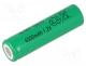 ACCU-4/3A-4500JJJ - Re-battery  Ni-MH, 4/3A,4/3R23, 1.2V, 4500mAh, Ø18x67mm