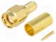 SMA-011NP - Plug, SMA, male, straight, RG58, crimped, for cable, gold-plated