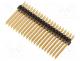  - Pin header, pin strips, male, PIN  40, straight, 1.27mm, THT, 2x20