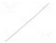 o - Heat shrink sleeve, glueless, 2  1, 1.6mm, L  1m, white, polyolefine