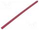 o - Heat shrink sleeve, glueless, 2  1, 1.6mm, L  1m, red, polyolefine