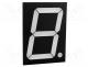 Led displays - Display  LED, 7-segment, 101.2mm, 4", No.char  1, red, 18÷44mcd