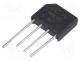   - Bridge rectifier  single-phase, Urmax  1kV, If  4A, Ifsm  125A, flat