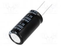 PF1H332MNN1836 - Capacitor  electrolytic, THT, 3300uF, 50VDC, Ø18x36mm, Pitch  7.5mm