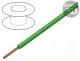 Wire, FLRY-A, stranded, Cu, 1mm2, PVC, green, 60V, 100m, Class  5