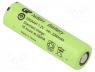 Rechargeable Batteries - Re-battery  Ni-MH, AA, 1.2V, 2200mAh, Ø14.5x49.5mm
