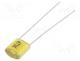 Capacitor  polyester, 47nF, 50VDC, 5mm, 10%, 7.5x4.5x9.5mm, THT