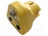 Earthing plug, ESD, Features  one 10mm male press stud, yellow