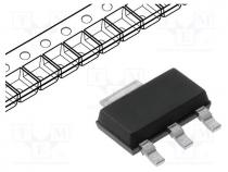 IC  voltage regulator, LDO,fixed, 2.5V, 0.8A, SOT223, SMD, 0÷125C