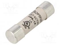 FPK-1A - Fuse  fuse, quick blow, 1A, 600VAC, 600VDC, cylindrical,industrial