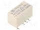HFD3/24-S - Relay  electromagnetic, DPDT, Ucoil  24VDC, 2A, 0.5A/125VAC, PCB