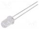 LL-503UYC2E-Y2-2BE - LED, 5mm, yellow, 1800÷2500mcd, 45, 20mA, 1.7÷2.6V, Front  convex