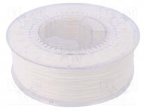 Filament  TPU, Ø  1.75mm, white, 210÷230C, 1kg, Table temp  20÷8