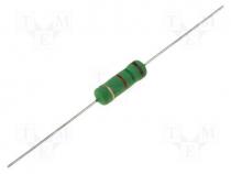 Power resistor - Resistor  wire-wound, high voltage, THT, 1.8k, 2W, 5%, Ø5.5x16mm