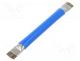 BST-71BLUE - Tool  brush, horse hair, double sided, Overall len  138mm, blue