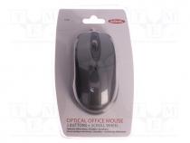 Optical mouse, black, USB, wired, Features  PnP, 1.5m, No.of butt  3