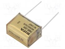 RC Filter - Filter  RC, 470nF, 220, THT, 15.3x22x30.5mm, 20%, Pitch  25.4mm