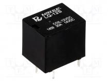 LQ-12S - Relay  electromagnetic, SPDT, Ucoil  12VDC, 20A, automotive, PCB