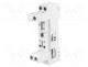 Socket, PIN  5, 12A, 300VAC, DIN,on panel, screw terminals