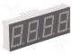 Display  LED, 7-segment, 14.2mm, 0.56", No.char  4, red, 30....60mcd