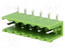 Pluggable terminal block, Contacts ph  5.08mm, ways  6, socket