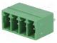 Pluggable terminal block, 3.5mm, ways  4, straight, socket, male