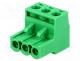 Terminal Blocks - Pluggable terminal block, 5mm, ways  3, straight, plug, female