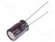   - Capacitor  electrolytic, low ESR, THT, 47uF, 50VDC, Ø8x11.5mm, 20%