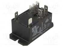 Relay  electromagnetic, DPDT, Ucoil  12VDC, 30A, Series  T92, 86