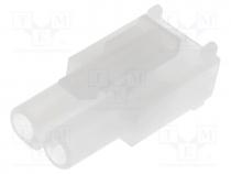 Connector - Connector  wire-wire/PCB, plug, Standard .093", male/female