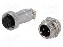  AV - Socket,plug, microphone MINI, male,female, PIN  2, MINI, soldering