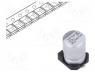 Electrolytic cap SMD - Capacitor  electrolytic, low ESR, SMD, 3.3uF, 50VDC, Ø4x5.7mm, 20%