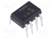 VO2631 - Optocoupler, THT, Ch  2, OUT  logic, 1.5kV, 10Mbps, DIP8