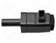 Ακροδεκτης - Laboratory clamp, black, 300VDC, 16A, screw, nickel, polyamide